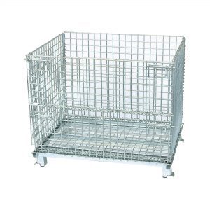 Wire baskets on wheels