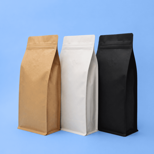 1kg Flat Box Bottom Coffee Bags